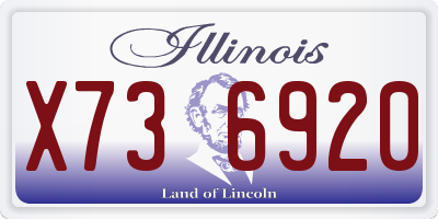 IL license plate X736920