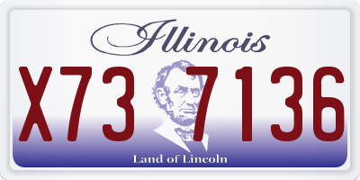 IL license plate X737136