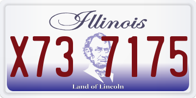 IL license plate X737175