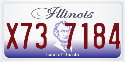 IL license plate X737184