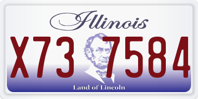 IL license plate X737584