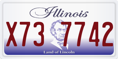 IL license plate X737742