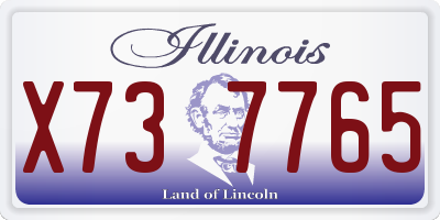 IL license plate X737765