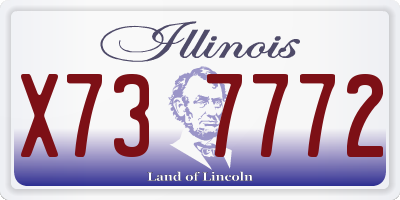 IL license plate X737772