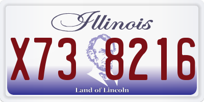 IL license plate X738216