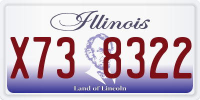 IL license plate X738322