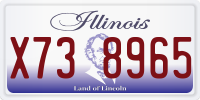 IL license plate X738965