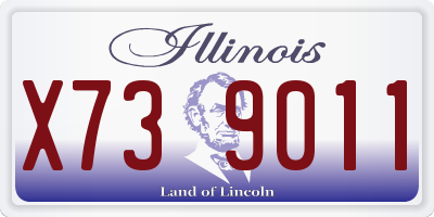 IL license plate X739011
