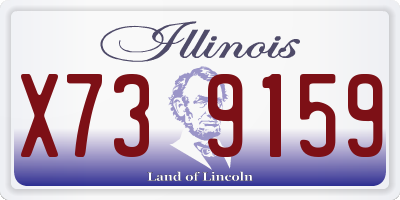 IL license plate X739159