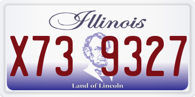 IL license plate X739327