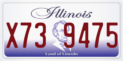 IL license plate X739475