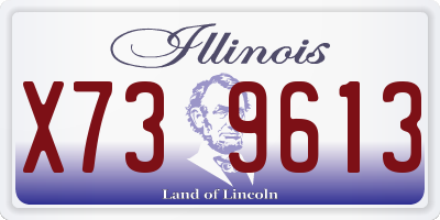 IL license plate X739613
