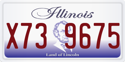 IL license plate X739675