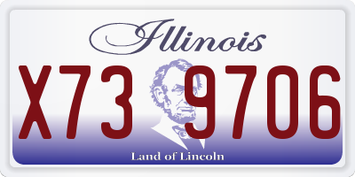 IL license plate X739706