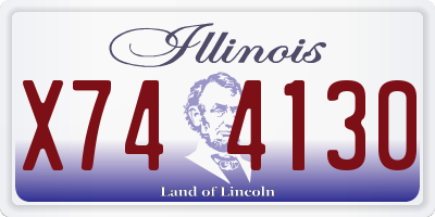 IL license plate X744130