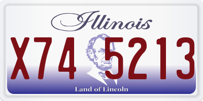 IL license plate X745213
