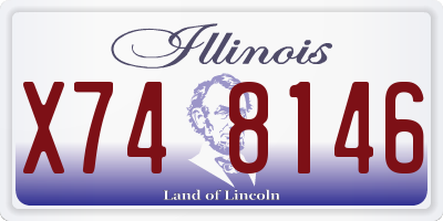 IL license plate X748146