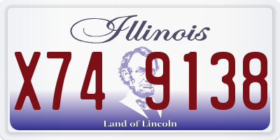 IL license plate X749138