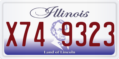 IL license plate X749323