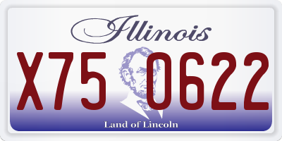 IL license plate X750622