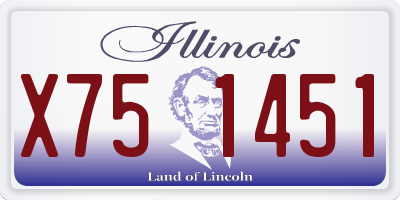 IL license plate X751451