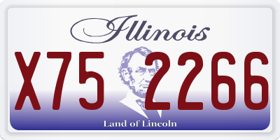 IL license plate X752266
