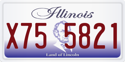 IL license plate X755821