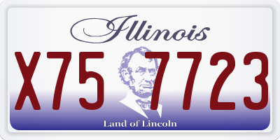 IL license plate X757723