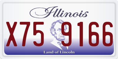 IL license plate X759166