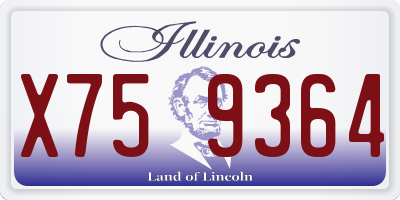 IL license plate X759364