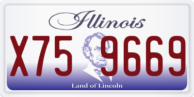 IL license plate X759669