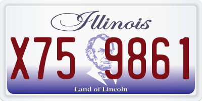 IL license plate X759861