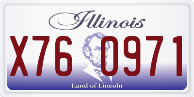 IL license plate X760971