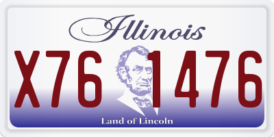 IL license plate X761476