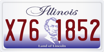 IL license plate X761852