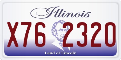 IL license plate X762320
