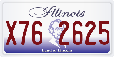 IL license plate X762625