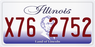IL license plate X762752