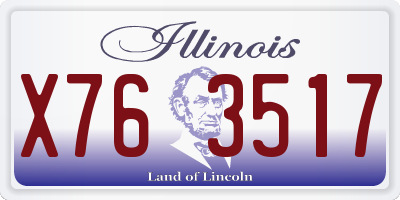 IL license plate X763517