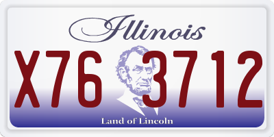 IL license plate X763712