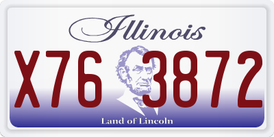 IL license plate X763872