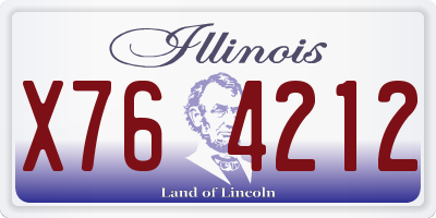 IL license plate X764212