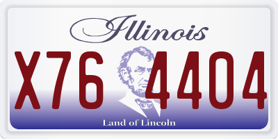 IL license plate X764404