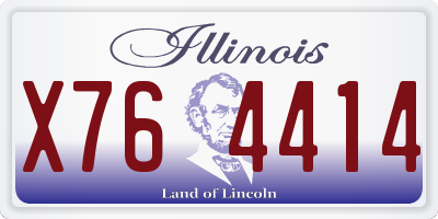 IL license plate X764414