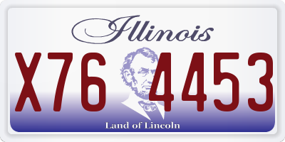 IL license plate X764453