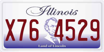 IL license plate X764529