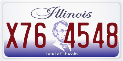 IL license plate X764548