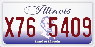 IL license plate X765409