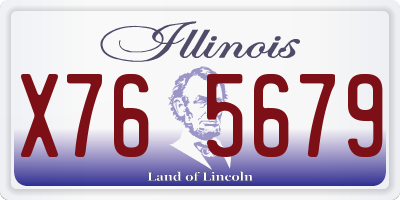 IL license plate X765679