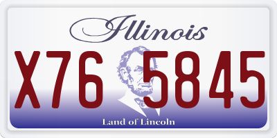IL license plate X765845
